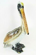 Pelican Shore Bird hand painted ceramic figurine sea life decor