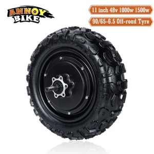 New Arrive 11 inch Hub Motor 48V1000W 1500W Off-road Tyre 90/65-6.5 High Speed - Picture 1 of 9