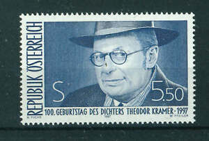 Austria 1997 Birth Centenary of Theodor Kramer stamp. MNH. Sg 2449.