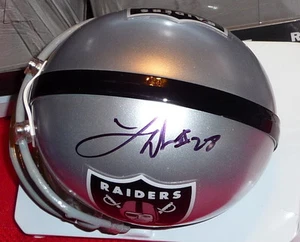 LATAVIUS MURRAY - RB - Raiders - Autographed Mini Helmet including BDS COA #2754 - Picture 1 of 3