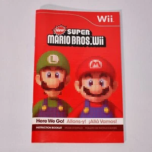 Authentic Original Nintendo Wii Super Mario Bros. Manual Only 0125!!! - Picture 1 of 3