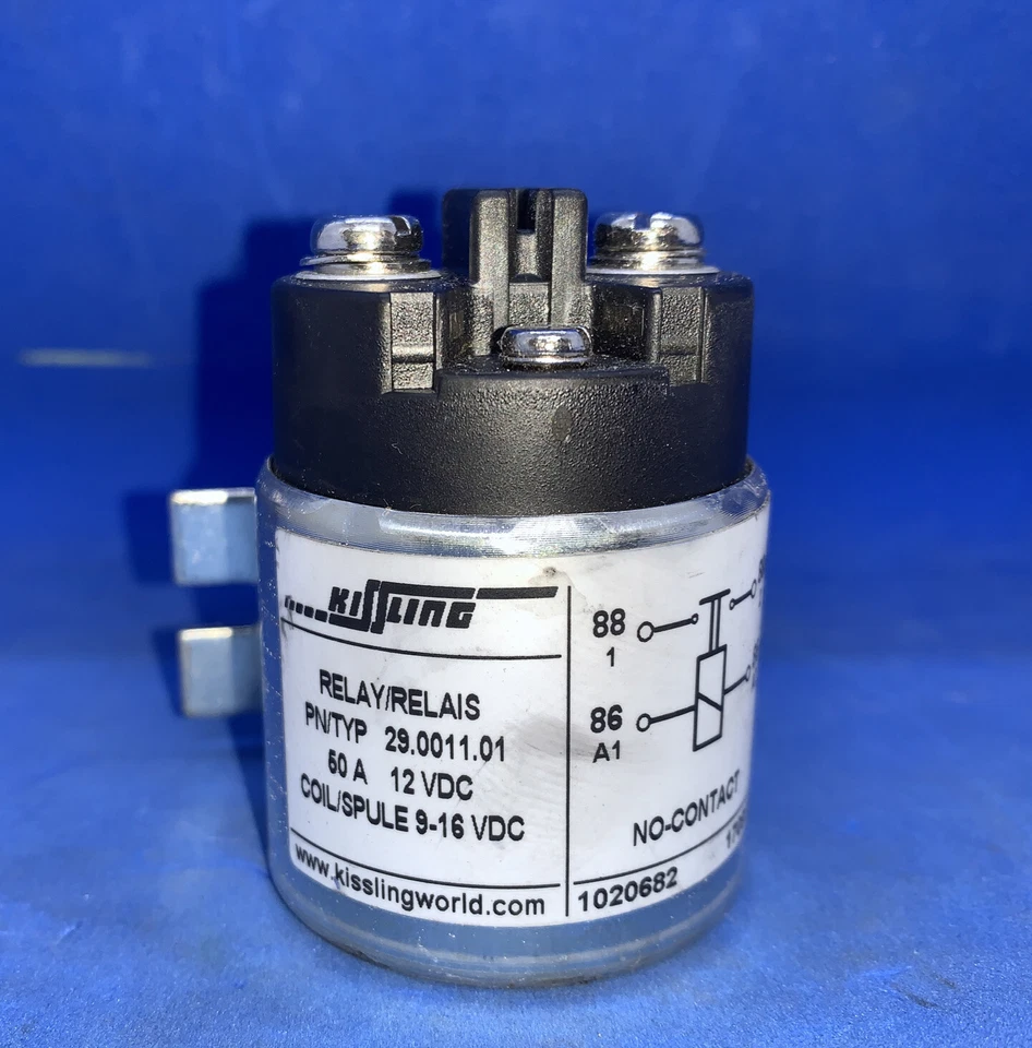 KISSLING 29.0011.01, 29001101 (BRAND NEW) relay 50 A 12 VDC COIL 9-16 VDC - Image 1 of 4