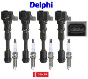 Bobina de encendido y bujía de iridio (4 juegos) OEM para Volvo S60 / XC S80 S90 2,0 L - Imagen 1 de 1
