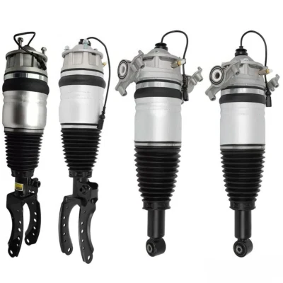 4Pcs Front & Rear Air Suspension Struts Fit Porsche Cayenne II 92A 958 2011-2018 - Image 1 of 4