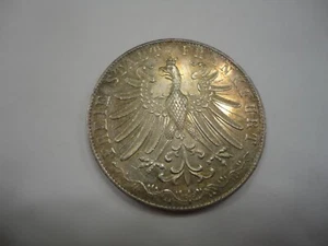 Germany Frankfurt 1852 2 Gulden KM 333 Scarce - Picture 1 of 2
