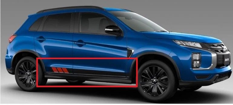 Calcomanía lateral de carrocería Mitsubishi RVR GA OUTLANDER SPORT MZ553168 genuina JDM Foto 1 de 1