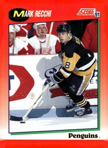 1991 Score Canadian Bilingual #145 Mark Recchi Near mint or better