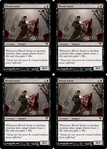 MTG - 4x BLOOD ARTIST - Avacyn Restored (U) - Image 1 of 1