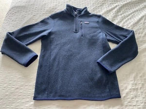 Patagonia Pullover Boy's Size XXL 16 Better Sweater Fleece 1/4 Zip Slate Blue - Picture 1 of 5