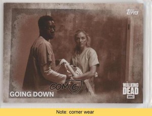 2016 Topps The Walking Dead Season 5 Sepia 4/10 Going Down #23 READ 0ad