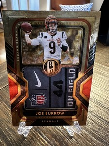2023 Gold Standard JOE BURROW Gold Bullion LAUNDRY TAG #7/10 BENGALS
