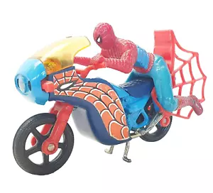 Corgi Toys AMAZING SPIDER-MAN SPIDERBIKE & SUPERHERO FIGURE Motorcycle 266 NM`79 - Picture 1 of 10