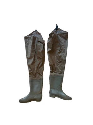 Hodgman 1337574 Mack HBC 12 Mackenzie Nylon Pvc Cleated Hip Boot Size 10 - Image 1 of 4