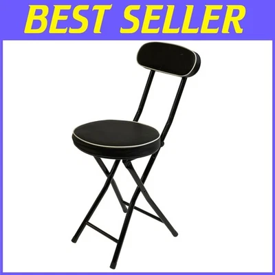 Multicolored Padded Folding Stool - 220lbs Capacity - Image 1 of 4