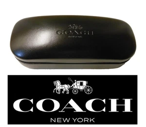 Estuche para gafas de sol Coach New York negro con cubierta dura - Imagen 1 de 3
