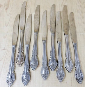 Oneida Brahms Set of 9 Dinner Knives Community Stainless Flatware - Picture 1 of 7
