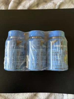3 gomitas multivitamínicas One A Day para hombre con vitaminas B apoyo inmunológico - 80 cada una Foto 1 de 4
