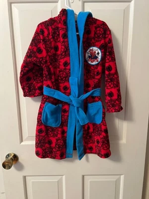 Marvel Spiderman Red Boys Robe Size 4 - Image 1 of 4