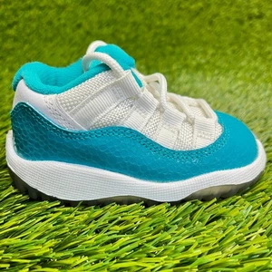 Nike Air Jordan 11 Retro Toddler Size 4C Blue White Basketball Shoes Sneakers - Picture 1 of 11