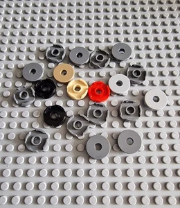 Lego azulejo azulejo redondo 2x2 agujero central 20 piezas lote 15535 P25 - Imagen 1 de 1