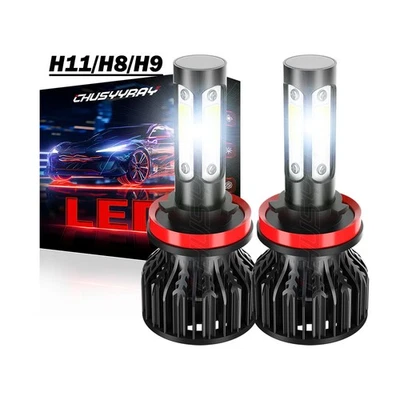 For Volvo S80 2007-2013 2x 6000K H9 LED Headlight Hi/Lo Beam  Bulbs Super Bright - Image 1 of 4