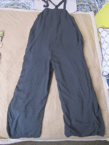 NUEVO Mono Anthropologie Tavik Talla Pequeña Gris Sin Mangas Pierna Ancha Forrado - Imagen 1 de 10