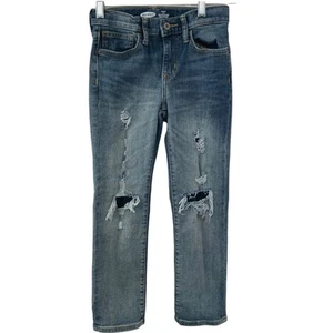 Old Navy Jeans Karate Slim Distressed Girls Size 7 Built in Flex Max - Picture 1 of 8