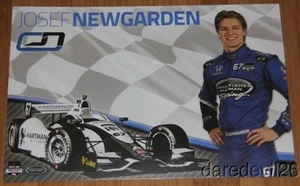 2014 Josef Newgarden Hartman Oil Honda Dallara Indy Car Hero Card - Picture 1 of 1