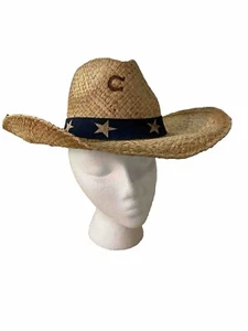Charlie 1 Caballo Sombrero de Vaquero Paja Estrellas y Rayas Bandera Med Aspecto Sudoroso Estilo - Imagen 1 de 14