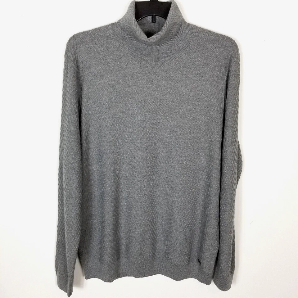 Suéter Brax Mujer 100% Lana Merino Cuello Alto Talla XL Gris Pullover Foto 1 de 4