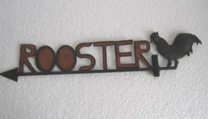 Antique vintage hand made Iron Rooster weather vane , Weathervane - Picture 1 of 9