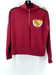 No Boundaries Girl's 1/4 Zip Hi-Neck Long Sleeve Graphic Jacket Love Size 3-5 - Picture 1 of 11