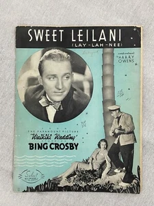 Vintage 1937 "Sweet Leilani" Noten Bing Crosby - Bild 1 von 4
