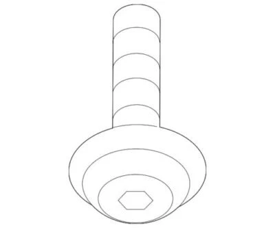 Parafuso de retenção original do fabricante Ford 2010-2020 W502660-S424 - Imagem 1 de 2