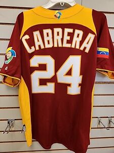 2013 Venezuela Miguel Cabrera World Baseball Classic AUTHENTIC jersey sz XL NEW