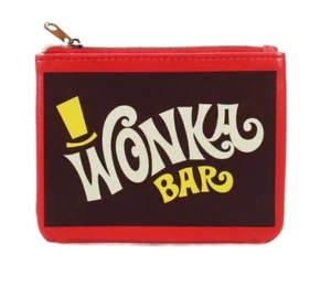 OFFICIAL WILLY WONKA & THE CHOCOLATE FACTORY WONKA ZIP COIN PURSE WALLET HMB - Picture 1 of 1