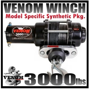VENOM WINCH 3000lb POLARIS 10-23 RANGER FULL & MIDSIZE 400/500/570/800/EXT/EV - Picture 1 of 7