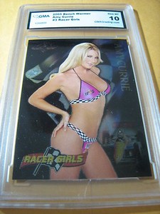 AMY CURRIE 2005 BENCHWARMER RACER GIRLS # 3 GRADED 10 L@@@K