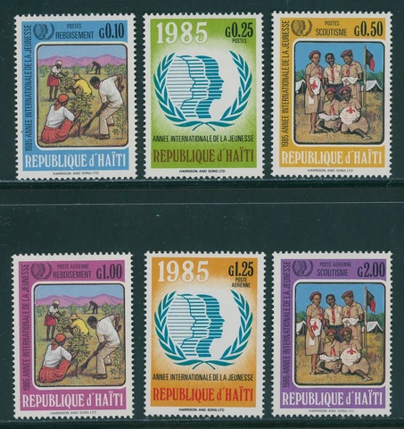 Haiti Scott #830-835 MNH Int'l Youth Year CV$3+ 396178 Cover