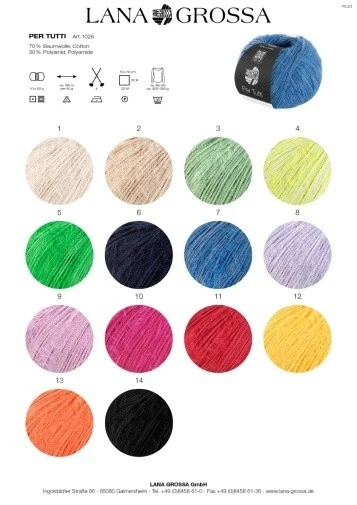 Naehecke2004, Lana Grossa PER TUTTI, ca. 180 m / 50 g - Bild 1 von 1
