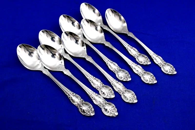 SET OF 8 TEASPOONS Lifetime Cutlery GRANDE TRADITION Stainless Flatware EXC.+ - Image 1 of 4
