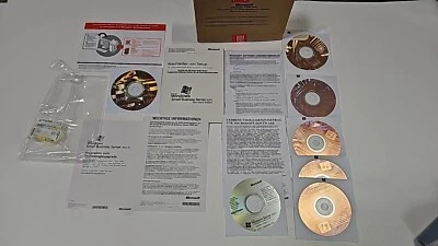 Microsoft Windows SBS Server Standard 2003 German 1-2 CPU 5 Client siehe Fotos - Bild 1 von 4