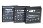 3 Batteries pour Bell &amp; Howell DNV900HD 950mAh