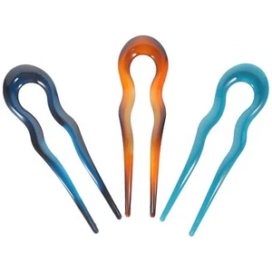 3pcs U Shaped Hair Pins French Hair Forks Vintage Forks Sticks U Shape Hair B... - Picture 1 of 7