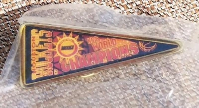 Houston Rockets Pin 1994 NBA World Champions Pennant Pin NEW - Image 1 of 4