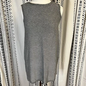 Eileen Fisher Tunic Tencel Merino Wool Knit Bateau Neck Coastal Minimalist M - Picture 1 of 11