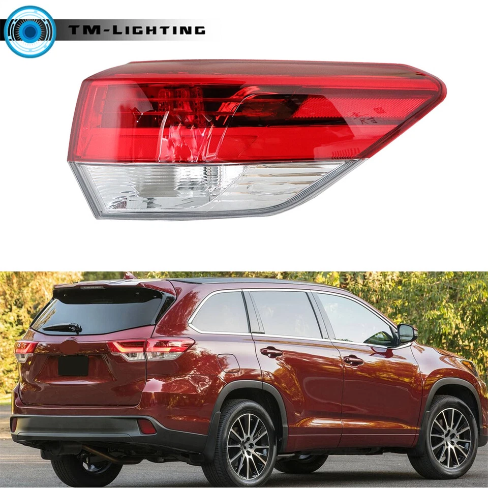 Luz trasera exterior lado derecho pasajero para Toyota Highlander 2017 2018 2019 Foto 1 de 4