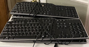 Dell Wired Business Multimedia Keyboard KB522 LOT OF 5 - Good Working Condition