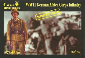 Miniaturas César 1/72 Segunda Guerra Mundial Infantería Alemana Afrika Korps (Serie de Montaje) - Imagen 1 de 1
