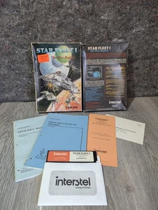 Star Fleet 1 The War Begins Complete? W/Box (Interstel, 1983) Commodore 64/128 - Picture 1 of 8